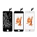 iPhone 6 Screen Replacement White 4.7 inch, DRT LCD Screen Display Touch Screen Digitizer Frame Assembly Set with Repair Tools - Professional Tempered Glass Screen Protector