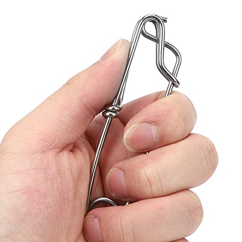 Alomejor 10 Stück Angeln Lock Snaps Barrel Swivel Angeln Schnappclip Hochfester Astaufhänger Snap Float Schnur… – Bild 8