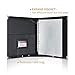 Eastar Leather Sheet Music Folder Black, 3 Rings Binder 13.5