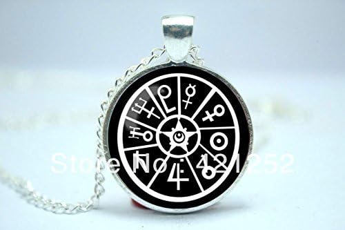 Pretty Lee 2015 Fashion Salior Moon Sailor Symbols Inspired Glass Cabochon Dome Pendant Necklace Christmas gift