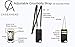 Caseahead Black iPhone 6, 7 & 8 Cell Phone Wallet Case w/Crossbody Leather Strap and Chain Wristlet - RFID Wallet Case for Money, ID & Credit Cards | Purse Phone Case for Women -Black (5.4