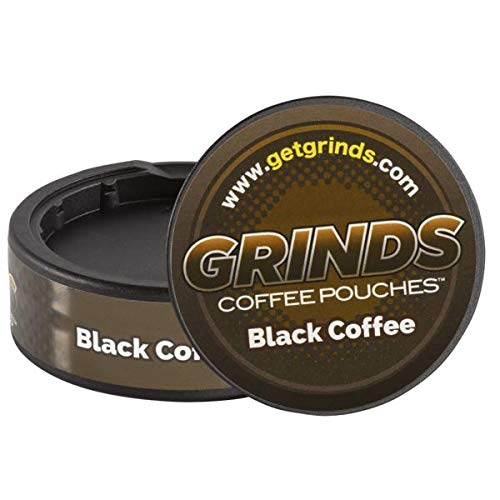 Grinds Coffee Pouches 3 Cans of Black Coffee Tobacco Free, Nicotine