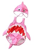 Kids Baby Boys Girls 3D Cartoon Shark One-Piece