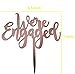 GrantParty We're Engaged Rose Gold Cake Topper- Engagement Wedding Party Decorations| Perfect Keepsake (Rose Gold)