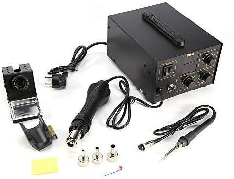 Lavended Soldering Hot - 800w 998d Rework Solder Station Soldering Hot Air Gun Nozzle Welder Heat Welding Desoldering Repair Machine - 60w Shooter Gas Pedal Hit Accelerator Grease-Gun - 1PCs