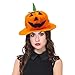 DomeStar Halloween Pumpkin Hat ，Jack-O-Lantern Hat Halloween Hat Halloween Trick-or-Treat Birthday Party Favors