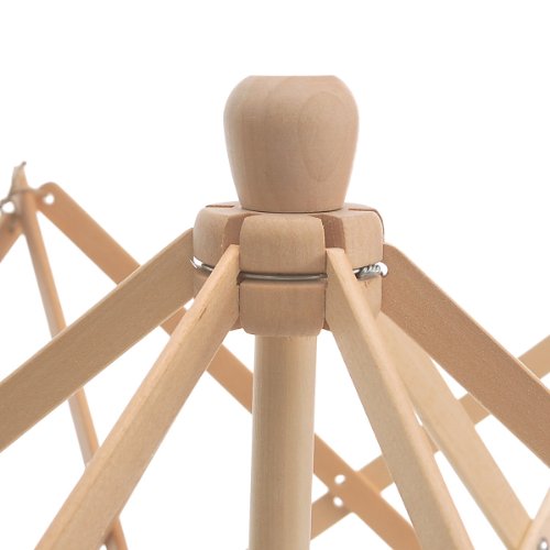 Housweety Wooden (Birch) Umbrella Swift Yarn Winder Holder , Medium - Thumbnail 3