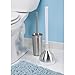 InterDesign Toilet Plunger and Holder for Bathroom Storage - Brushed Stainless Steel