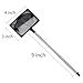 Pawfly 4 Inch Aquarium Fish Net with Telescopic Stainless Steel Handle Small Square Net with Soft Fine Mesh Sludge Food Residue Wastes Skimming Cleaning Net for Fish Tanks Small Koi Ponds and Pools