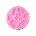 BESTONZON Halloween Vegetable Pumpkin Fondant Cake Mold Silicone Chocolate Mould Sugarcraft Decoration Baking Mould (Pink)