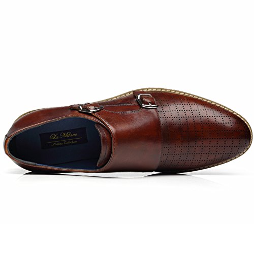 la milano double monk strap slip on loafer