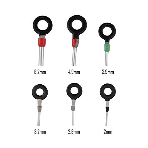 NCElec 18pcs Auto Terminals Removal Key Tool Set,Car Electrical Wiring Crimp Connector Extractor Puller Release Pin Kit
