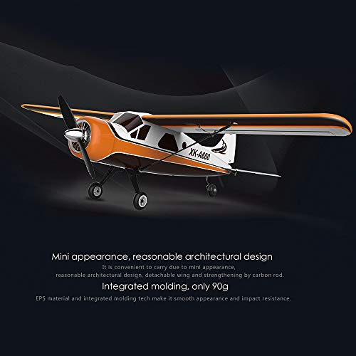 Boomnow XK DHC-2 A600 4CH 2.4G 3D/6G 6G Leveling Mode 3D Stunt Mode Brushless Motor RC Airplane 6 Axis Glider Remote Control Plane Best Gift to Teens