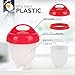 Non-stick Silicone Egg Cooker – Hard Boiled Egg Cooker for Boiling Eggs without Shell – Hard & Soft Boiled Egg Cooker - Pack of 6