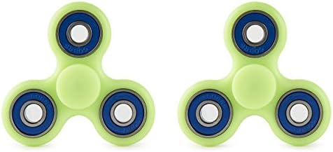 Fidget Spinner by Everyday Low Prices ADHD, Autism, Stress Relief, Therapeutic Finger Spinner, Triangle Hand Spinner for Kids Adults Fidget Toy Spinner Increases Focus - 2PK- Green Asst Color Bearings
