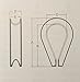 US STAINLESS 10 Pieces Stainless Steel 316 5mm Rope Thimbles Marine Grade for Rope Size 3/16