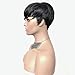 AIWEISE Human Hair Short Bob Wigs Short Pixie Cut Wigs Layered Cut Wig for Black Women