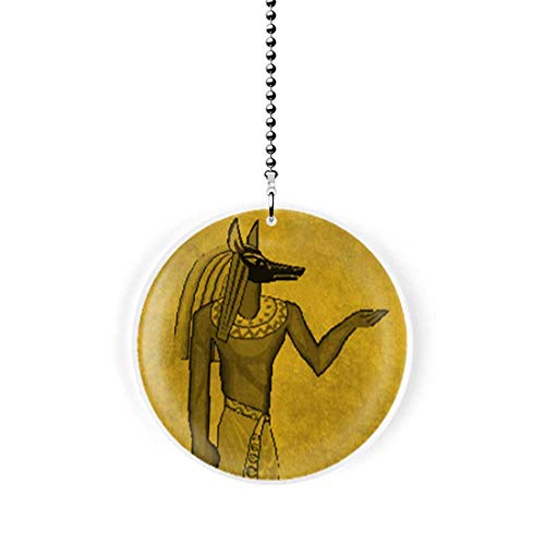 Egyptian Anubis Silhouette Fan/Light Pull