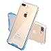 BAISRKE Clear Case for iPhone 7 Plus, Slim Shock Absorption Protective Case Soft TPU Bumper & Hard Plastic Back Cover Phone Cases for iPhone 7 Plus / 8 Plus 5.5 inch - Blue