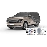 Weatherproof Truck Cover Compatible with 1985-1992 Jeep Comanche Regular Cab & Camper Shell - 5L Outdoor & Indoor - Protect from Rain, Snow, Hail, Sun - Theft Cable Lock, Bag & Wind Straps