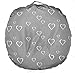 Water Resistant Removable Cover for Newborn Lounger | Unisex Grey Heart Design | Premium Quality Soft Wipeable Fabric | Great Baby Shower Gift | Fits Boppy Lounger