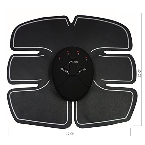 MR.ICE Abs Muscle Toner Abdominal Stimulator Training, Fat Burner for Abdomen, Belly, Arm, Leg, Waist, EMS Body Gym Workout Home Office Fitness Massage Equipment for Men Women