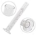 SUPERLELE Glass Graduated Measuring Cylinder Set 100ml 50ml 25ml 10ml 5ml with 2 Glass Stirring Rod, 3 Dropper and 2 Cleaning Brush