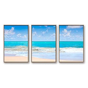 Framed for Living Room Bedroom Ocean Sea Beach...