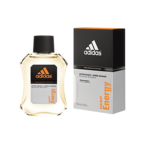 Adidas Male Personal Care Deep Energy After Shave 3.4 Fluid Ounce Dynamic Fragrance Revitalizing Aftershave Masculine yet Subtle Scent