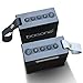 barsone Portable Wireless Bluetooth Speaker (2-Pack), Built-in Mic, Powerful 5W Audio Driver，IPX6 Waterproof Speaker with Superior Sound for Travel, Beach,Shower,Party- Black and Grey
