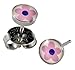 Ear Piercing Earrings Pink Flower 5mm Stainless Silver Studs Studex System 75 Hypoallergenic