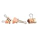 Rose Gold Paper Binder Clips (1 in, 50 Pack)