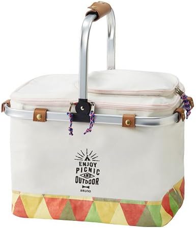 Amazon ブルーノ Bruno ピクニックシリーズ クーラーバスケット モザイク Bruno クーラーボックス