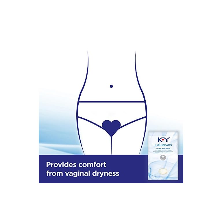 Personal Lubricant, KY Liquibeads Vaginal Moisturizer, 6 Bead Inserts