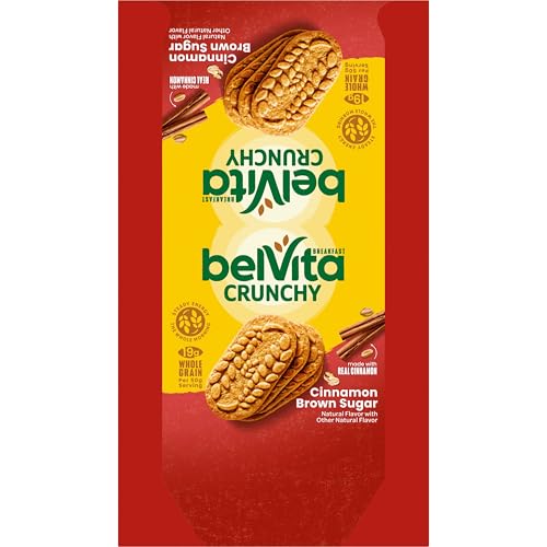 BELVITA CINNAMON BROWN SUGAR BREAKFAST BISCUITS, 8 PACKS (4 BISCUITS PER PACK)