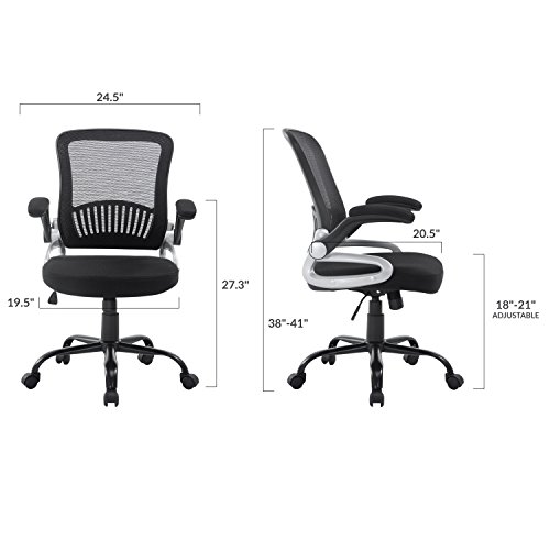 Poly and Bark Hargrove Office Chair in Mesh, Black - Thumbnail 6