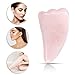 Jade Roller and Gua Sha Tools Set- Rose Quartz Face Roller- 100% Natural Jade Facial Roller Face Eye Neck Skin Rollers Massager for Anti Aging, Wrinkle,No Squeaks