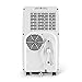 KLARSTEIN Metrobreeze Portable Air Conditioner with Timer, 10,000 BTU, Adjustable temperature between 65 and 85 ° F, 3 Modes of Operation: Cooling, Drying and Fan, Rollers, Dark White