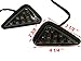 TMS Smoke Triangle Flush Mount LED Turn Signals for 1995-2007 Yamaha Kawasaki Suzuki Honda