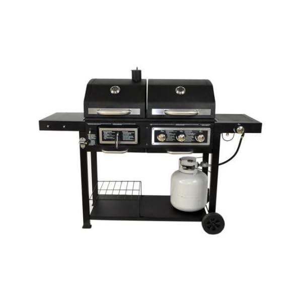 RevoAce GBC1793W Portable Dual Fuel Combination Charcoal/Gas Barbecue
