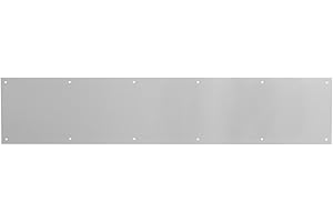 Prime-Line Products J 4702 Door Kick Plate, 6-Inch x 34-Inch, Satin Aluminum