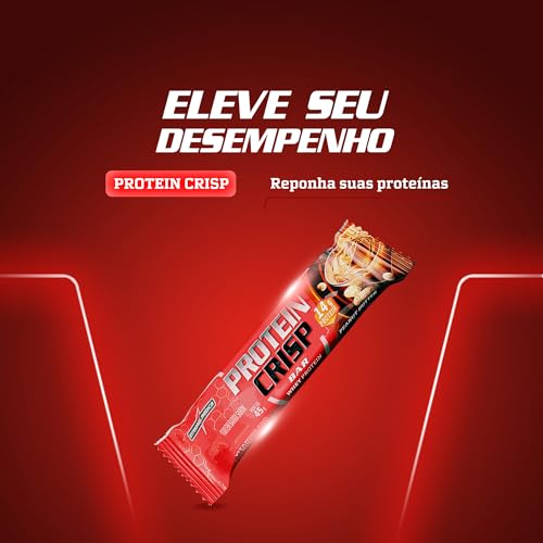 Integralmédica - Barra de Proteína Whey Protein Crisp Bar Peanut Butter - Snack Proteíco - Pré e Pós-Treino - Display com 12 Unidades