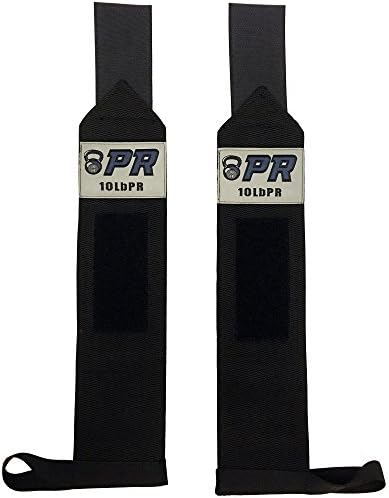CrossFit Heavy Duty Wrist Wraps with Thumb Loops for Weight Lifting and Kettlebells 2-Pack
