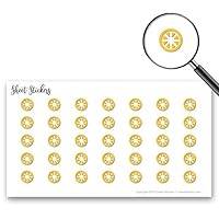 Lemon Slice Tremor Pulse Surge Tide, Sticker Sheet 88 Bullet Stickers for Journal Planner Scrapbooks Bujo and Crafts, Item 839113