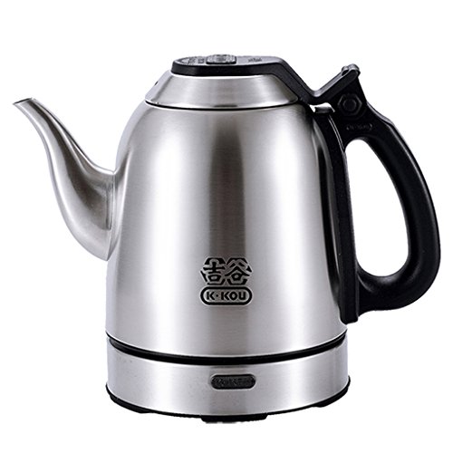 Electric Kettle Food Grade 304 Stainless Steel Inverter Thermostat 1500W 1.2L Overheat Protection Automatic Power Off