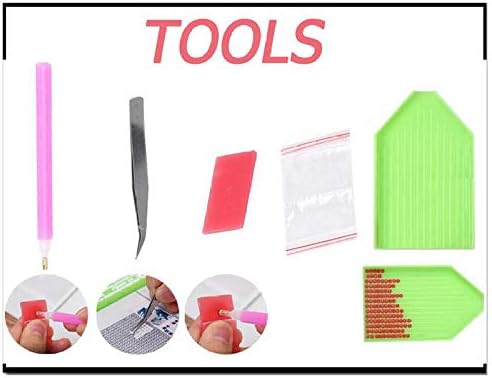 DIY diamond painting kit with cross stitch design, priced at $28.34.