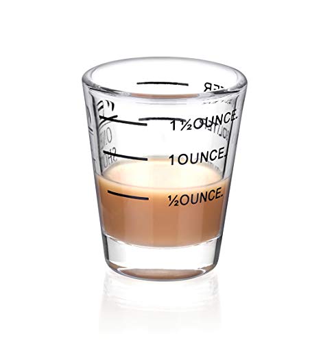 4 Glasses+Measuring+Liquid+Espresso+pack+45ml
