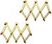 Expandable Wood Wall Rack, Durable Design, Metal Screws and Hangers, 11 7/8" x 3" Overall Dimensions, Smooth Wood Finish, Set of 2 primary