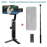 Feiyu SPG2 (with Extension Rod and Tripod) 3-Axis Handheld Gimbal Stabilizer for Smartphone Like iPhone X/8/7 Plus 6 Plus Samsung Galaxy S8+ S8 S7 S6 S5