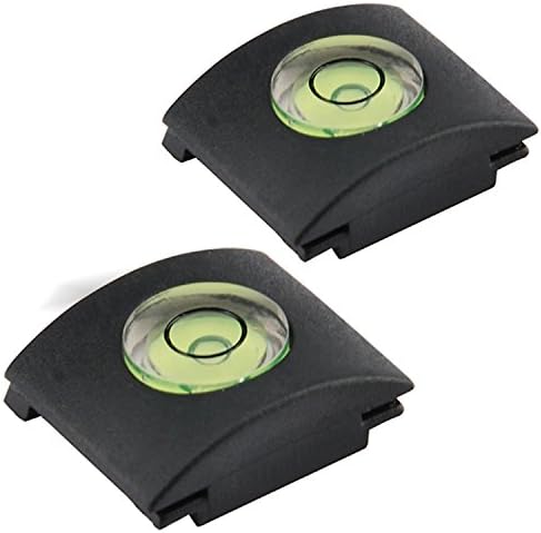 ULATA 2PCS Hot Shoe Cover Flash Hot Shoe Protective Cover Cap With Spirit Level For Canon For Nikon For Pentax DSLR Camera